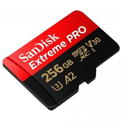 Фотографія - Карта пам'яті SanDisk microSDXC UHS-I U3 Extreme Pro A2 + SD Adapter (SDSQXC)